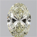 Natural Diamond 2.01 Carats, Oval with  Cut, L Color, SI2 Clarity and Certified by GIA
