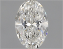Natural Diamond 0.43 Carats, Oval with  Cut, G Color, VS2 Clarity and Certified by GIA