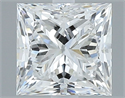 Natural Diamond 0.70 Carats, Princess with  Cut, F Color, VS1 Clarity and Certified by GIA