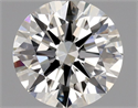 Natural Diamond 0.53 Carats, Round with Excellent Cut, I Color, VS1 Clarity and Certified by GIA