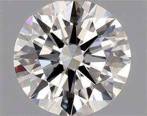 Picture of Natural Diamond 0.53 Carats, Round with Excellent Cut, I Color, VS1 Clarity and Certified by GIA