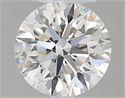 Natural Diamond 0.44 Carats, Round with Excellent Cut, I Color, IF Clarity and Certified by GIA