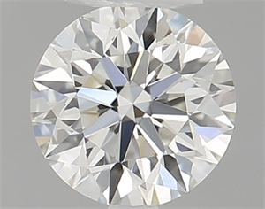 Picture of Natural Diamond 0.44 Carats, Round with Excellent Cut, I Color, IF Clarity and Certified by GIA