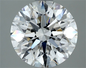 Picture of Natural Diamond 3.02 Carats, Round with Excellent Cut, J Color, SI1 Clarity and Certified by GIA