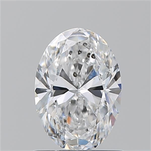 Picture of Natural Diamond 1.01 Carats, Oval with  Cut, D Color, I1 Clarity and Certified by GIA