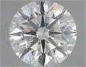 Natural Diamond 0.71 Carats, Round with Excellent Cut, F Color, SI2 Clarity and Certified by GIA