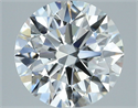 Natural Diamond 2.01 Carats, Round with Excellent Cut, G Color, VVS1 Clarity and Certified by GIA