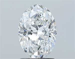 Picture of Natural Diamond 1.38 Carats, Oval with  Cut, E Color, VS2 Clarity and Certified by GIA