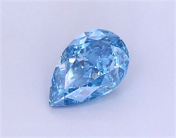 Picture of Lab Grown Diamond 1.81 Carats, Pear with  Cut, Fancy Vivid Blue Color, VS1 Clarity and Certified by IGI