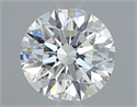 Natural Diamond 0.40 Carats, Round with Excellent Cut, I Color, IF Clarity and Certified by GIA