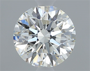 Picture of Natural Diamond 0.40 Carats, Round with Excellent Cut, I Color, IF Clarity and Certified by GIA