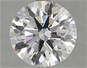 Lab Grown Diamond 3.36 Carats, Round with Excellent Cut, D Color, VVS1 Clarity and Certified by GIA