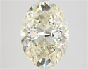 Natural Diamond 5.04 Carats, Oval with  Cut, M Color, SI1 Clarity and Certified by GIA