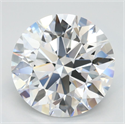Lab Grown Diamond 3.00 Carats, Round with Ideal Cut, D Color, IF Clarity and Certified by IGI