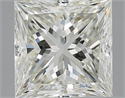 Natural Diamond 3.00 Carats, Princess with  Cut, J Color, VVS2 Clarity and Certified by IGI