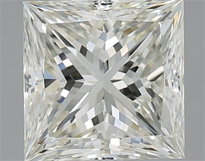 Picture of Natural Diamond 3.00 Carats, Princess with  Cut, J Color, VVS2 Clarity and Certified by IGI