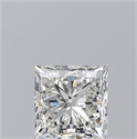 Natural Diamond 1.01 Carats, Princess with  Cut, I Color, VVS2 Clarity and Certified by GIA