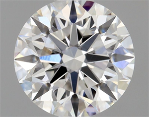 Picture of Natural Diamond 0.42 Carats, Round with Excellent Cut, F Color, VS1 Clarity and Certified by GIA
