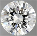 Natural Diamond 2.53 Carats, Round with Excellent Cut, J Color, SI1 Clarity and Certified by GIA