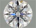 Natural Diamond 0.44 Carats, Round with Excellent Cut, D Color, VVS2 Clarity and Certified by GIA