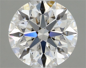 Picture of Natural Diamond 0.44 Carats, Round with Excellent Cut, D Color, VVS2 Clarity and Certified by GIA