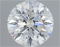 Natural Diamond 0.81 Carats, Round with Excellent Cut, F Color, SI1 Clarity and Certified by GIA