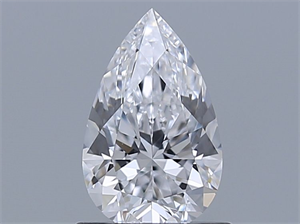 Picture of Natural Diamond 0.90 Carats, Pear with  Cut, D Color, IF Clarity and Certified by GIA