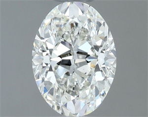 Foto Diamante Natural 0.60 quilates, Ovalado , Color J, claridad SI1 y certificado GIA de