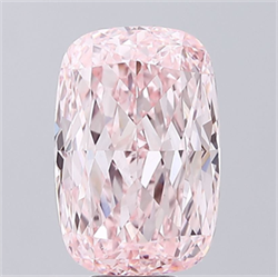 Picture of Lab Grown Diamond 12.26 Carats, CUSHION MODIFIED with  Cut, Fancy Vivid Pink Color, VVS2 Clarity and Certified by IGI