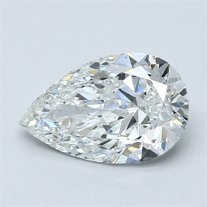 Picture of Natural Diamond 1.51 Carats, Pear with  Cut, E Color, SI1 Clarity and Certified by GIA