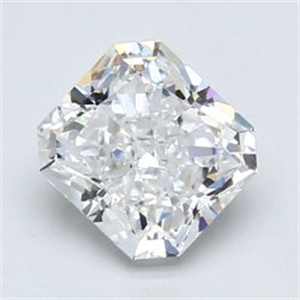Foto Diamante Natural 1.52 quilates, Radiante , Color E, claridad SI1 y certificado GIA de