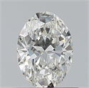 Natural Diamond 0.60 Carats, Oval with  Cut, G Color, VVS1 Clarity and Certified by GIA