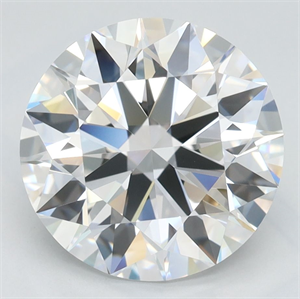 Picture of Lab Grown Diamond 3.38 Carats, Round with Ideal Cut, D Color, IF Clarity and Certified by IGI