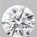 Lab Grown Diamond 1.54 Carats, Round with Ideal Cut, D Color, VVS2 Clarity and Certified by IGI