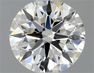 Foto Diamante Natural 0.40 quilates, Redondo , Color H, claridad IF y certificado GIA de
