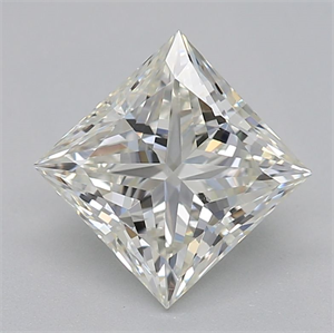 Picture of Natural Diamond 0.91 Carats, Princess with  Cut, J Color, VS2 Clarity and Certified by GIA