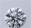 Natural Diamond 0.70 Carats, Round with Excellent Cut, F Color, SI2 Clarity and Certified by GIA