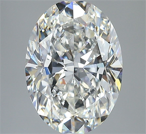 Foto Diamante Natural 3.50 quilates, Ovalado , Color H, claridad SI1 y certificado GIA de