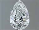 Natural Diamond 0.81 Carats, Pear with  Cut, F Color, VVS2 Clarity and Certified by GIA