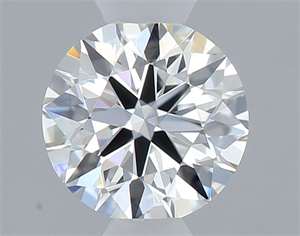Picture of Natural Diamond 0.40 Carats, Round with Excellent Cut, H Color, VVS1 Clarity and Certified by GIA