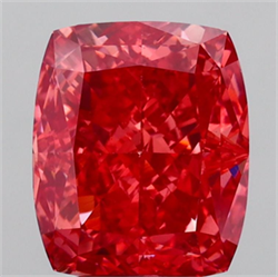 Picture of Lab Grown Diamond 4.01 Carats, CUSHION MODIFIED with  Cut, Fancy Vivid Pink Color, VS1 Clarity and Certified by IGI