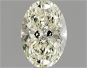 Natural Diamond 1.01 Carats, Oval with  Cut, L Color, SI2 Clarity and Certified by GIA