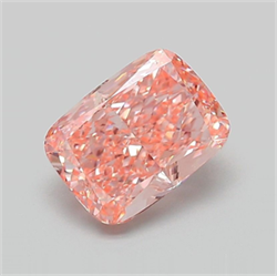 Picture of Lab Grown Diamond 2.24 Carats, CUSHION MODIFIED with  Cut, Fancy Vivid Pink Color, VS1 Clarity and Certified by IGI
