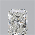Natural Diamond 0.50 Carats, Radiant with  Cut, H Color, VVS1 Clarity and Certified by GIA