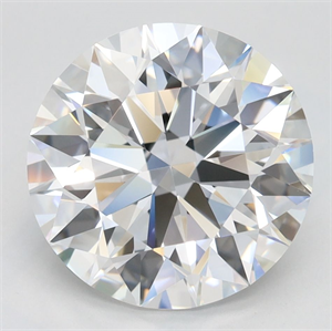 Picture of Lab Grown Diamond 3.57 Carats, Round with Ideal Cut, D Color, IF Clarity and Certified by IGI