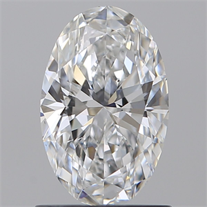 Foto Diamante Natural 1.01 quilates, Ovalado , Color D, claridad SI1 y certificado GIA de