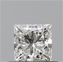 Natural Diamond 0.43 Carats, Princess with  Cut, I Color, VVS1 Clarity and Certified by GIA