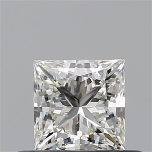 Picture of Natural Diamond 0.43 Carats, Princess with  Cut, I Color, VVS1 Clarity and Certified by GIA