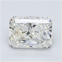 Natural Diamond 2.02 Carats, Radiant with  Cut, H Color, SI2 Clarity and Certified by GIA