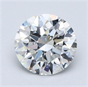 Natural Diamond 1.54 Carats, Round with Excellent Cut, E Color, VS1 Clarity and Certified by GIA